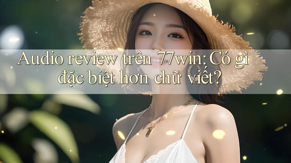 Audio review trên 77win: Có gì đặc biệt hơn chữ viết? Audio review trên 77win: Có gì đặc biệt hơn chữ viết?