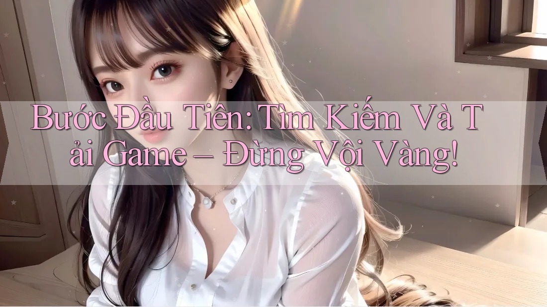 Bước Đầu Tiên: Tìm Kiếm Và Tải Game – Đừng Vội Vàng! Bước Đầu Tiên: Tìm Kiếm Và Tải Game – Đừng Vội Vàng!