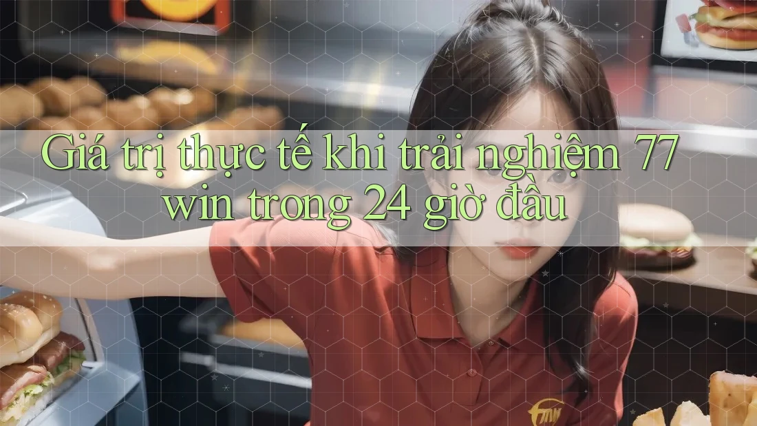 Giá trị thực tế khi trải nghiệm 77win trong 24 giờ đầu